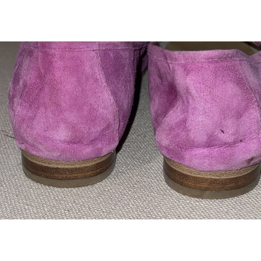 Marc Fisher LTD Women's Loafers 8 M Magenta Suede Leather Slip On Flats - Picture 7 of 7